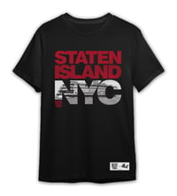 Image 1 of STATEN ISLAND NYC TEE LIMITED EDITION - BLACK (DROP #1)