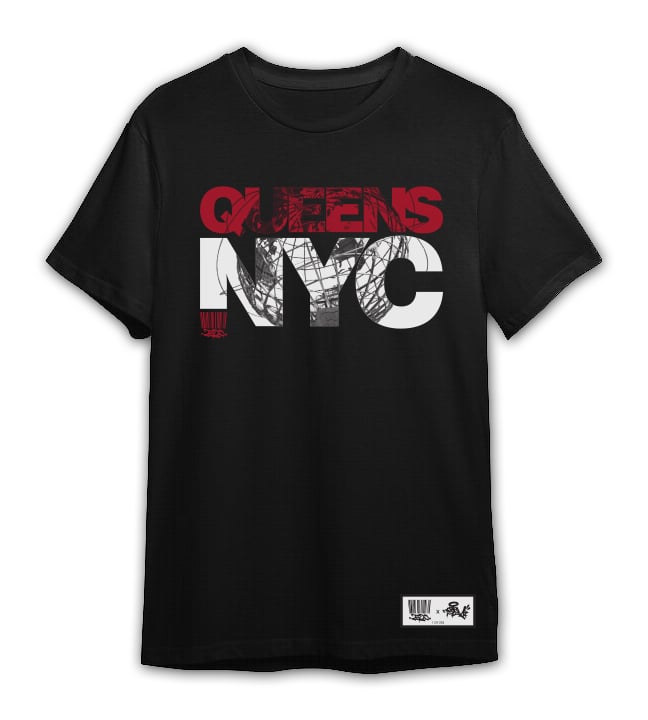 Image of QUEENS NYC TEE LIMITED EDITION - BLACK (DROP #1)