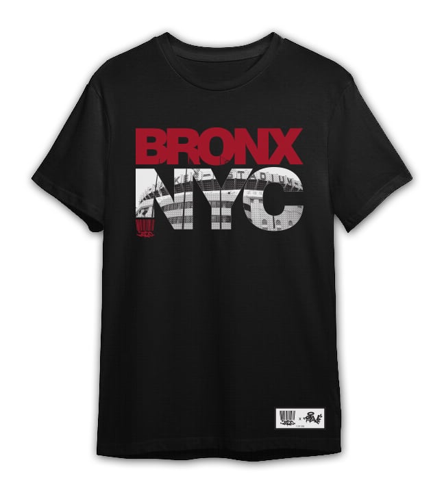 Image of BRONX NYC TEE LIMITED EDITION - BLACK (DROP #1)