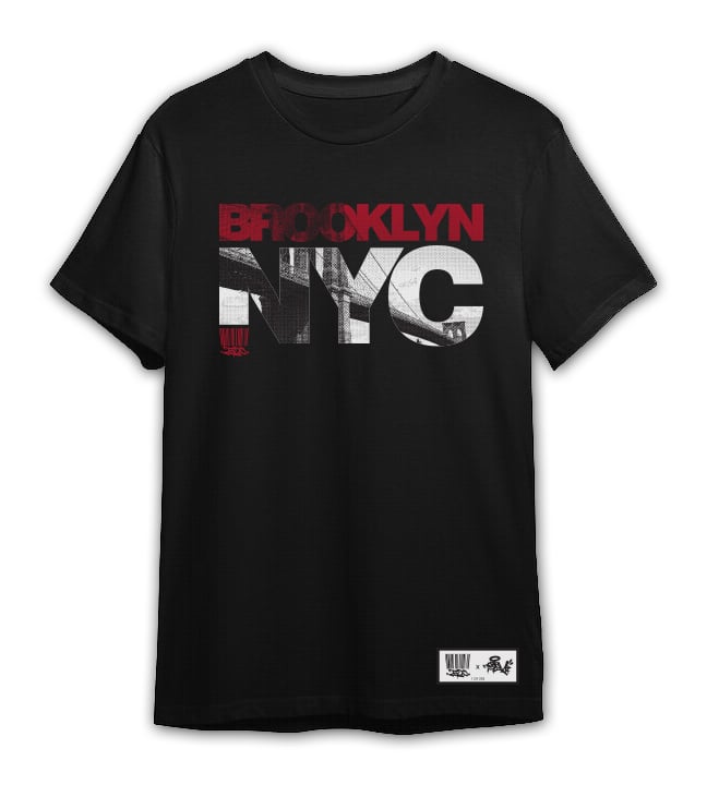 Image of BROOKLYN NYC TEE LIMITED EDITION - BLACK (DROP #1)