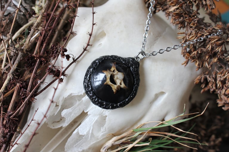 Stoat vertebrae amulet Image 3