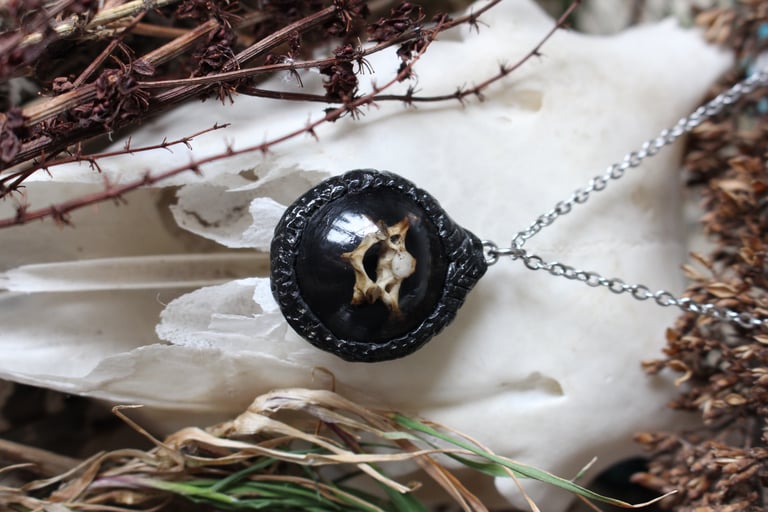 Stoat vertebrae amulet Image 2