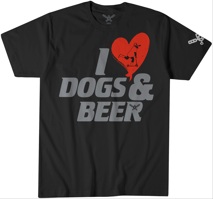 Image of CBJ - I Heart Dogs & Beer T-Shirt