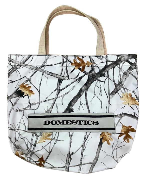 Image of DOMEstics. Snow Camo Tote bag