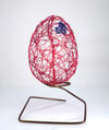 Wire sculpture egg art handmade, Easter eggs gifts home decor