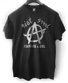Riot Grrrl shirt skate like a girl punk Anarchist feminist
