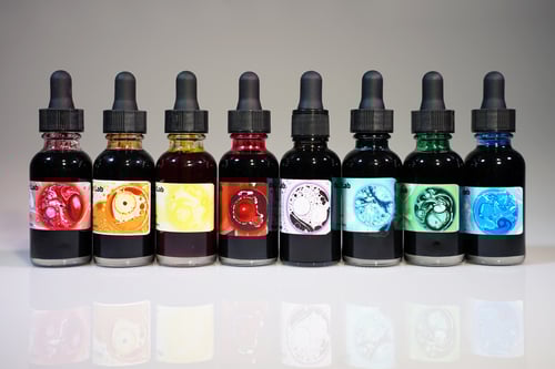 Image of 8 Color Set - 1 Oz. Concentrated Oil Dyes for Liquid Light Shows