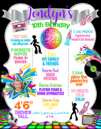 Image 2 of Decades Birthday Posters