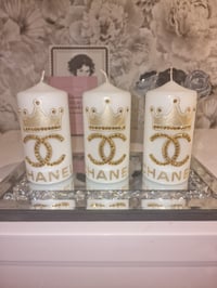 Image 1 of GOLD CC CANDLE SET