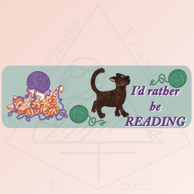 Image of I'd rather be READING - Bookmark
