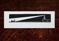 Image 1 of The Lighthouse Linocut Print