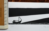 Image 3 of The Lighthouse Linocut Print