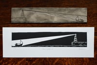 Image 5 of The Lighthouse Linocut Print