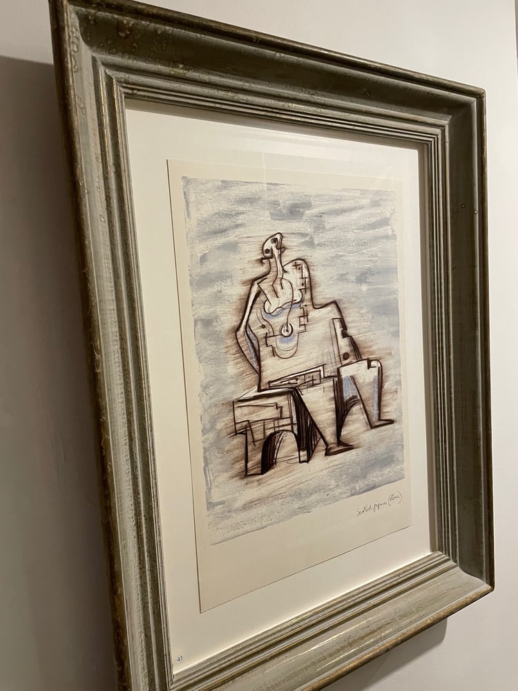 Image of henry moore / seated figure (blue) / 30/110