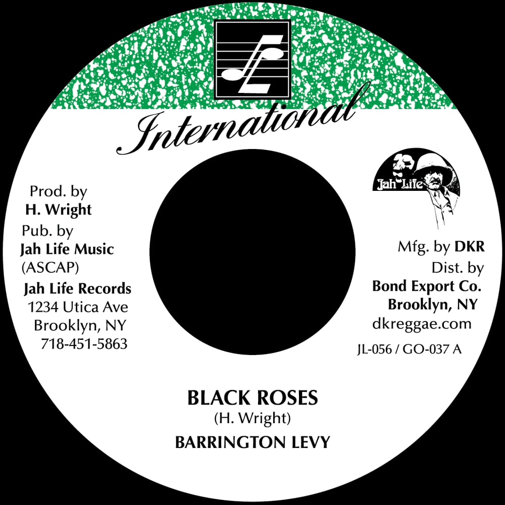 Image of Barrington Levy - Black Roses 7" (JL International)