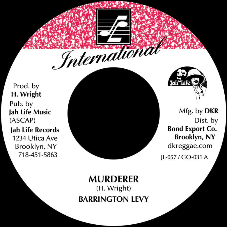 Image of Barrington Levy - Murderer 7" (JL International)