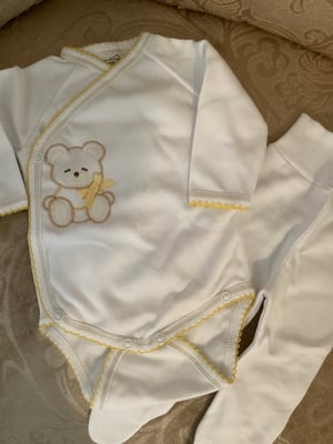 Image of Baby 2 piece Teddy outfit set unisex 