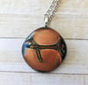 Crisscrossed Orange Dichroic 