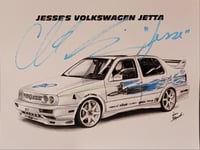 Image 2 of Jesse's Volkswagen Jetta Artwork -- AUTOGRAPHED 