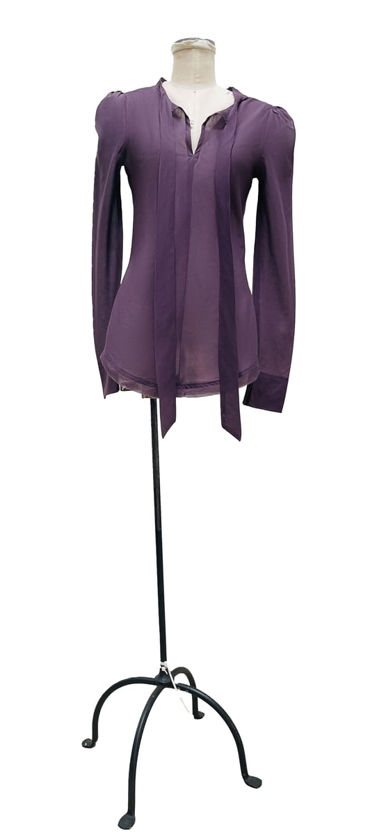 Safia Lace Top Eggplant