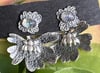 Calyx Bi-Colored Tanzanite Ear Posts & Jackets, Sterling Silver