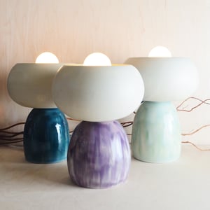 Image of jewel toned accent lamp 