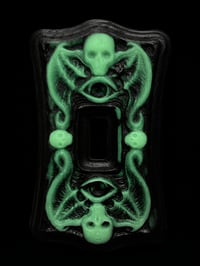 Image 1 of Light Switch Plate/Wall Plug Plate- Black and Glow