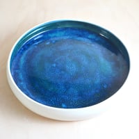 Image 2 of mottled blue serving platter