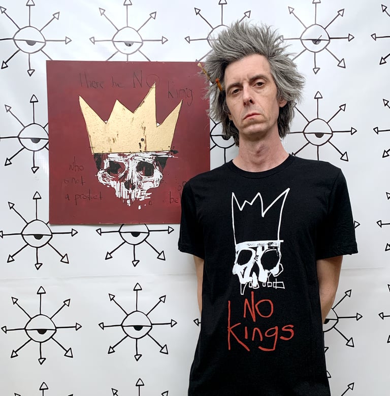 NO KINGS T-shirt 2color print Image 2