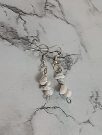 Image 2 of Howlite Dangle Earrings