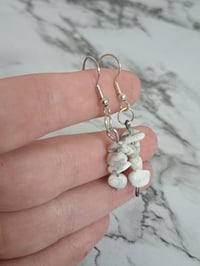 Image 5 of Howlite Dangle Earrings