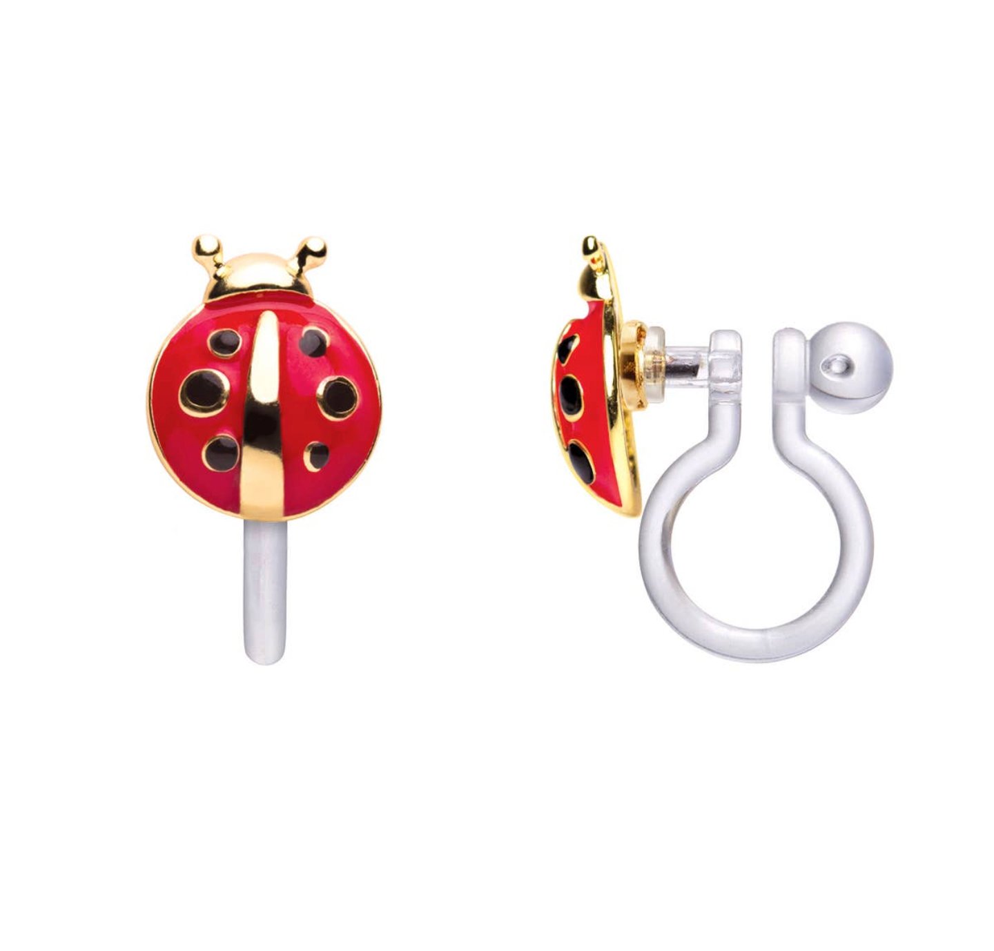 Image of Ladybug Clip-on Earrings 