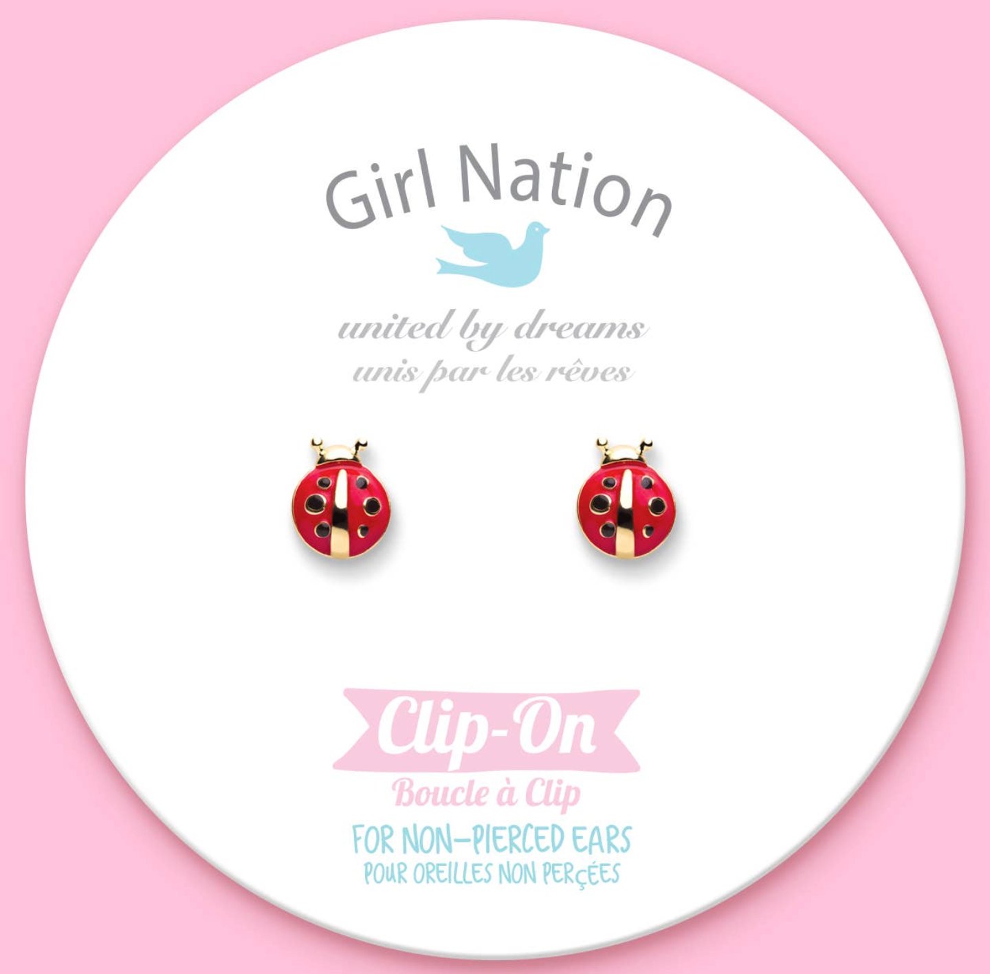 Image of Ladybug Clip-on Earrings 