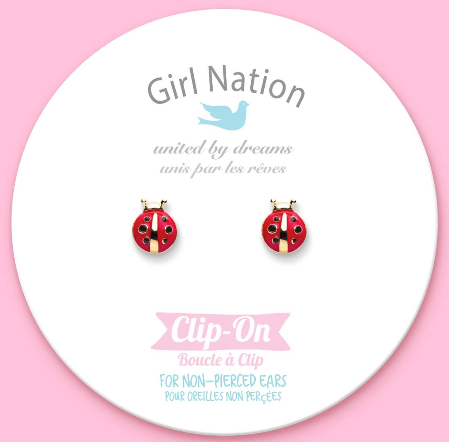 Image of Ladybug Clip-on Earrings