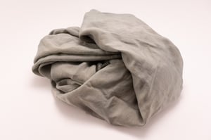 Large Eco-Dyed Silk Scarf - "Soft Sage"