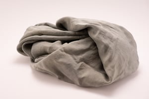 Large Eco-Dyed Silk Scarf - "Soft Sage"