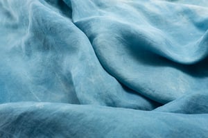 Large Naturally Dyed Silk Scarf - "Soft Clouds"