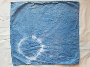 "Single Jelly" - Indigo Shibori Bandana/Scarf
