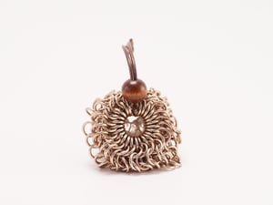 Chainmail "D20 Sack" Dice Bag - Champagne Silver