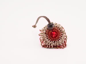 Chainmail "D20 Sack" Dice Bag - Red