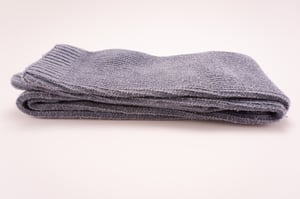 Naturally Dyed Thigh Highs - "Winter Sea"