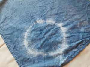 "Single Jelly" - Indigo Shibori Bandana/Scarf
