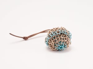 Chainmail "D20 Sack" Dice Bag - Ice Blue