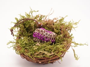 Chainmail "D20 Sack" Dice Bag - Purple