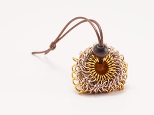 Chainmail "D20 Sack" Dice Bag - Gold