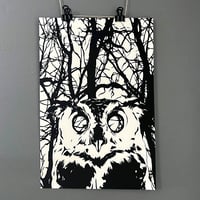 Image 4 of B&W Owl Screenprint