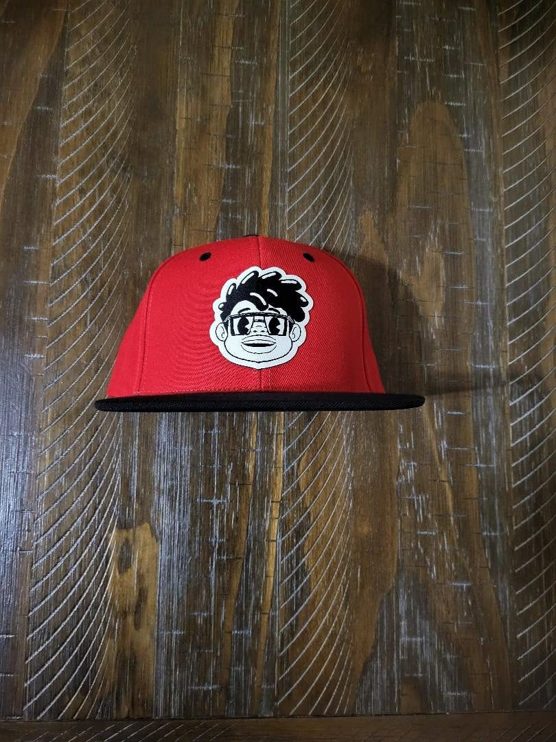 Image of Enzo Face Snapback Red/Black