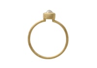 Image 3 of Gray diamond ring. Rose cut. Engagement. 18k. Degas
