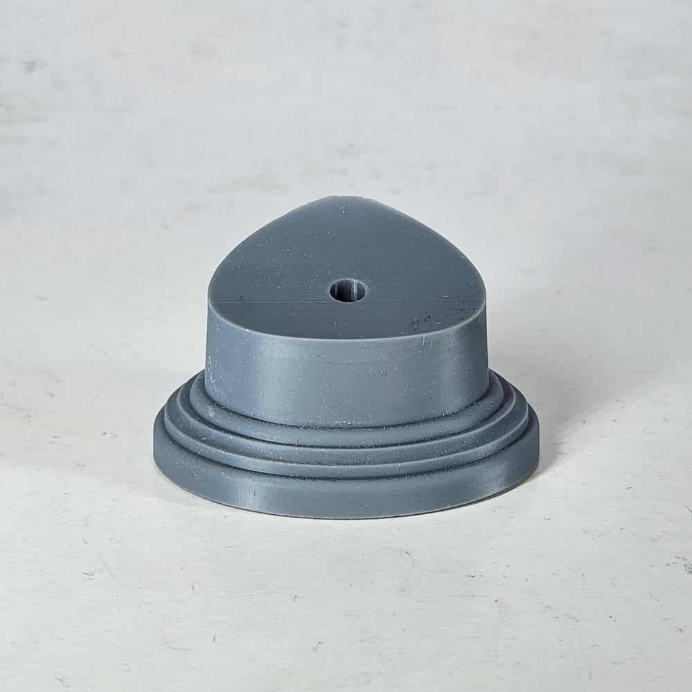 Image of Not Quite Oval Alternative Shaped Plinth - With Pre-Drilled Hole