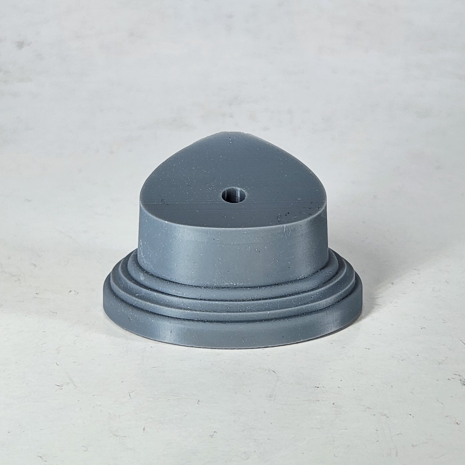 Image of Not Quite Oval Alternative Shaped Plinth - With Pre-Drilled Hole